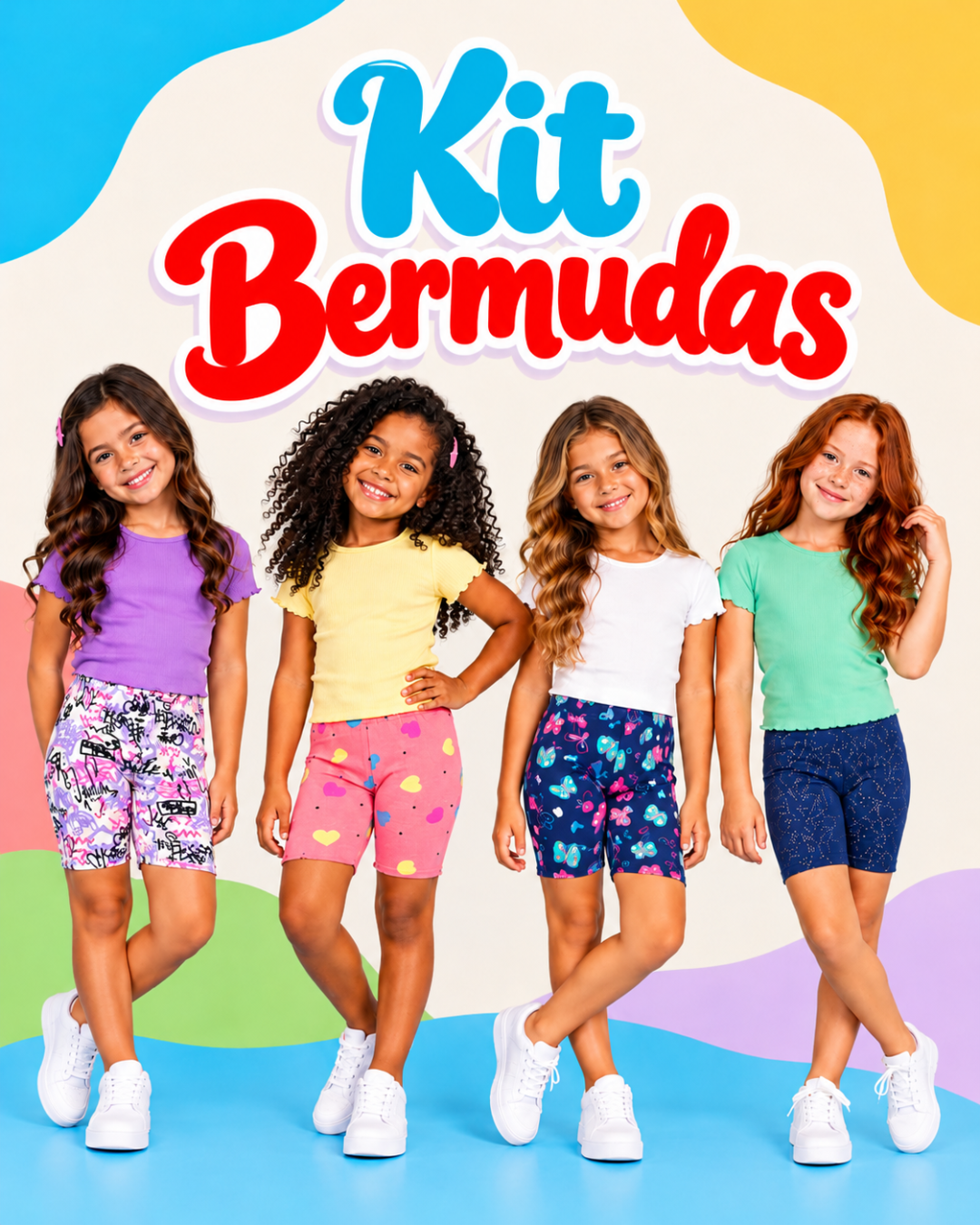 Kit Bermudas Menina