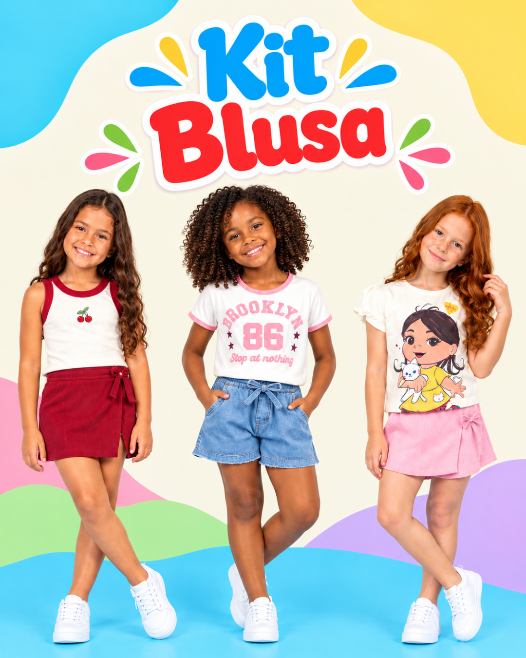 Kit Blusa Menina